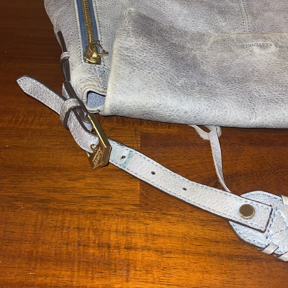 Aimee Kestenberg ladies Bali Hobo Bag in cool gray.